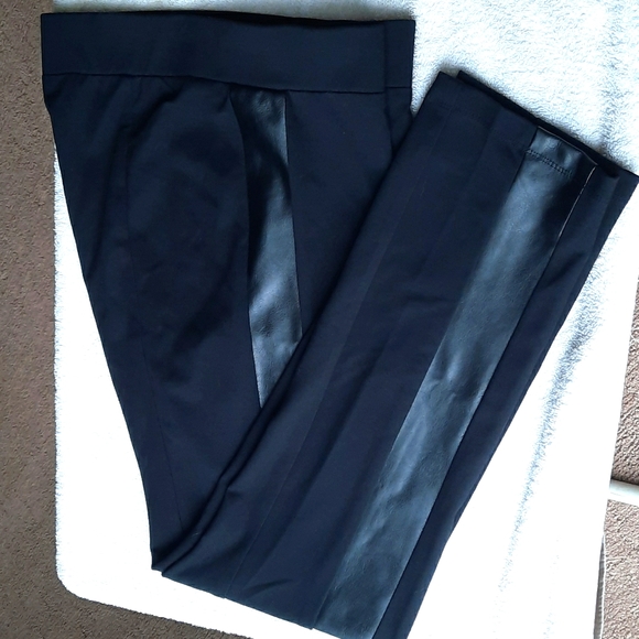 Jones New York| Stretch| Faux Leather Stripe| ⚫ - Picture 4 of 9